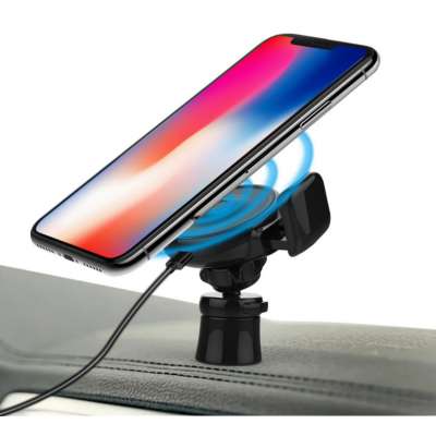 Factory supply Qi 10W Fast wireless car charger automatic sensor clamping